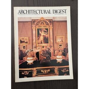 ARCHITECTURAL DIGEST Jan/Feb 1980 - Francoise Sagan Antiques Vintage Magazine